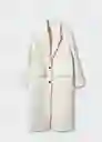 Abrigo Mua Crudo Talla 18 Mujer Mango