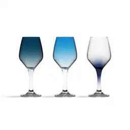 Cristar Set de Copa Brunello Vidrio Degradé / Azul 5468CD3EX