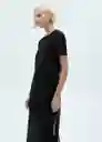 Vestido Xcarlis Negro Talla M Mujer Mango