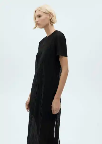 Vestido Xcarlis Negro Talla M Mujer Mango