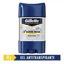 Antitranspirante en Gel Invisible Gillette Sport Peak 82 g