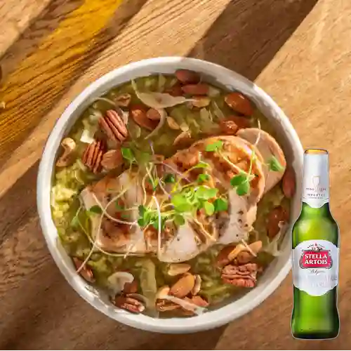 Combo Risotto Pollo&Salsa Pesto + Stella Artois Bot. 330ml