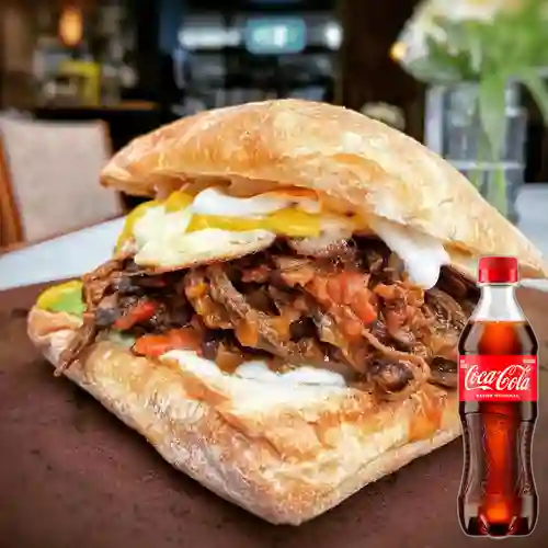 Combo Sándwich de Ropa Vieja +Cocacola Orig 400ml
