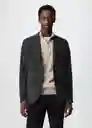 Blazer Americana Verner Gris Talla 52 Hombre Mango