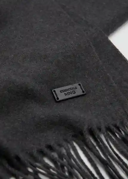 Bufanda Basica Gris Talla 99 Hombre Mango