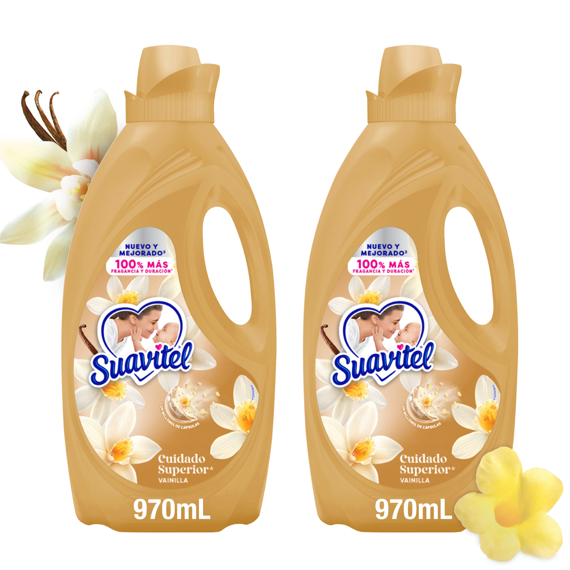 Suavizante Suavitel Cuidado Superior Vainilla 970ml x2