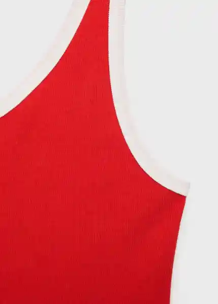 Top Malta Rojo Talla S Mujer Mango