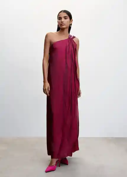 Vestido Agatha-A Vino Talla XL Mujer Mango