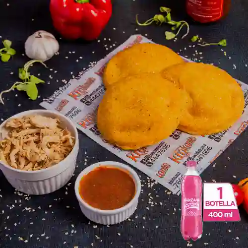 Combo Pastel de Pollo Grande + Postobón Manzana 400 ml