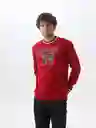 Buzo Hombre Rojo Talla XS 889f008 Americanino