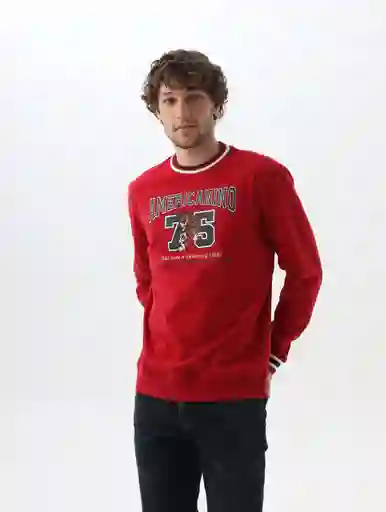 Buzo Hombre Rojo Talla XS 889f008 Americanino