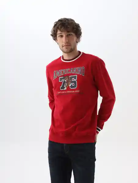 Buzo Hombre Rojo Talla XS 889f008 Americanino