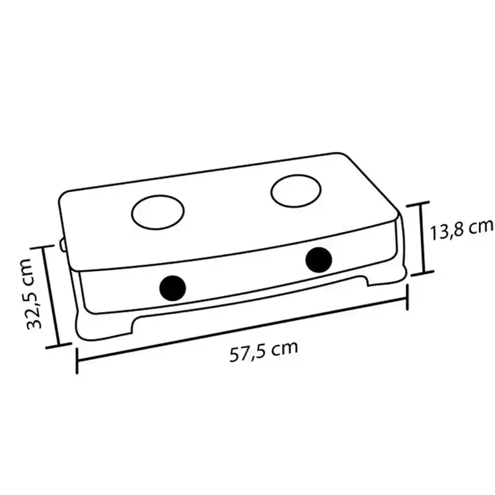 Haceb Estufa de Mesa a Gas de 2 Puestos