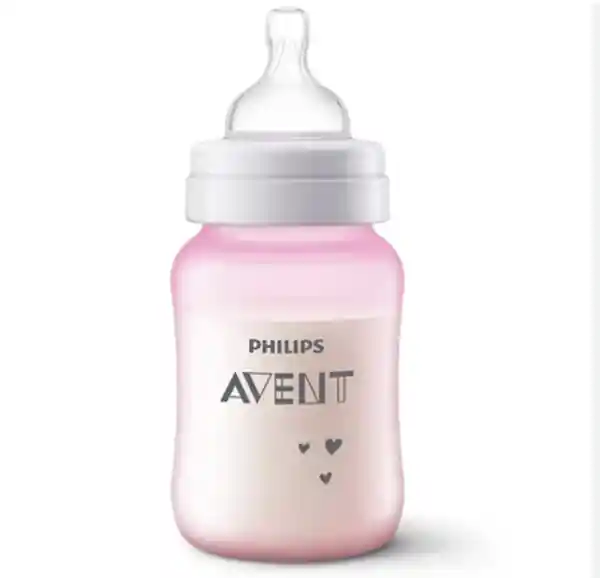 Avent Tetero Anticólico Deco Rosado np 9 Oz