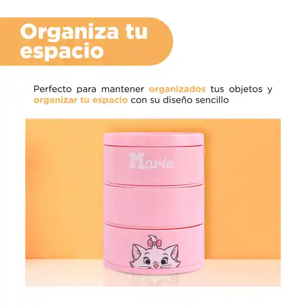 Organizador de Plástico de Tres Capas Rosa Miniso