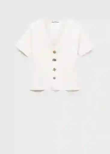 Cárdigan Dali Blanco Talla S Mujer Mango