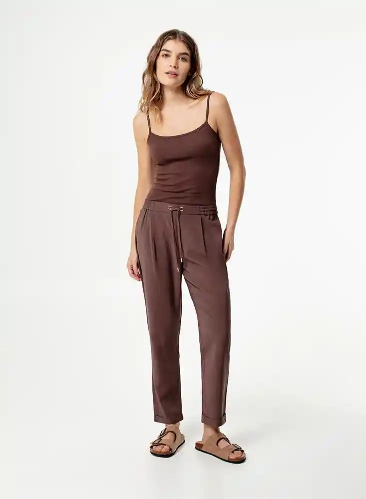 Pantalon Largo Mujer 12 - Cafe