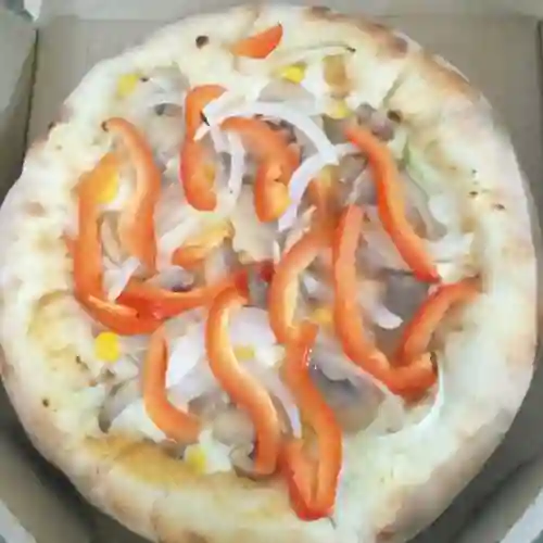 Pizza con borde de queso