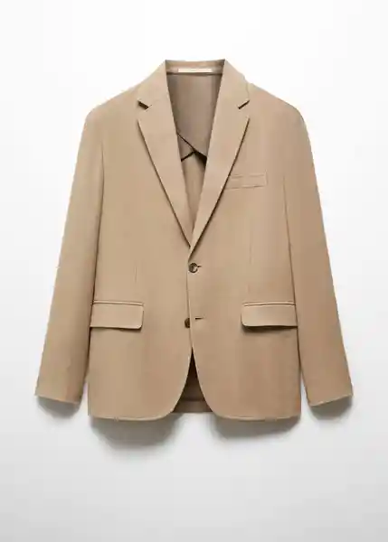 Blazer Americana Verner Beige Talla 50 Hombre Mango