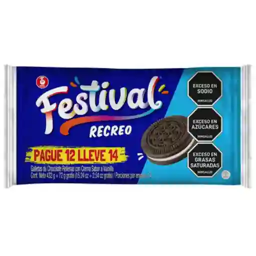 Galleta Festival recreo pague12 lleve14 x 504 gramos