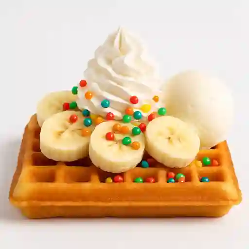 Waffle de Quipitos y Banano