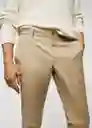 Pantalón Barna Beige Talla 38 Hombre Mango