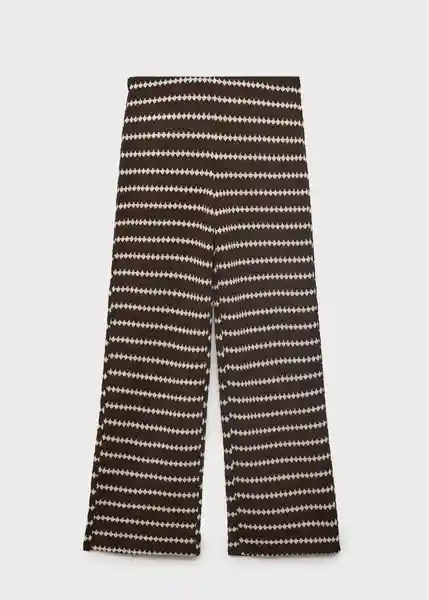 Pantalón Nati Marrón Talla L Mujer Mango
