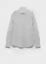 Camisa Kissos Dark Caza Talla M Hombre Mango
