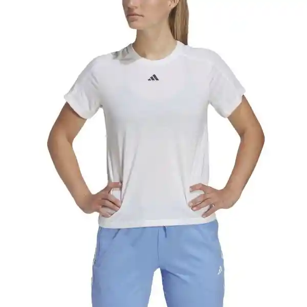 Adidas Camiseta Tr-Es Crew T Blanco Para Mujer Talla M