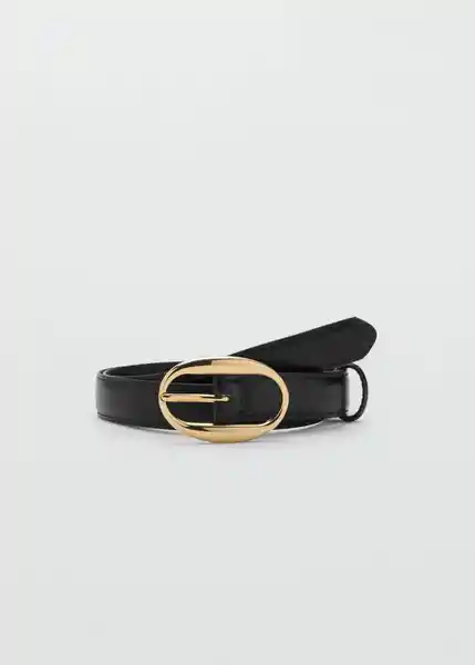 Cinturón Martina Negro Talla M Mujer Mango