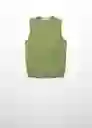 Top Gales Verde Talla S Mujer Mango