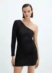 Vestido Xena Negro Talla XL Mujer Mango