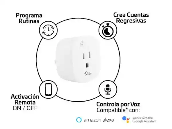 VTA Toma Corriente Inteligente Wifi Blanco