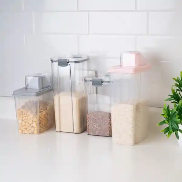 Contenedor de Almacenamiento Multigrano L Serie Rosa Miniso