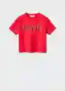 Camiseta Mngchiff Rojo Talla 10 Niñas Mango