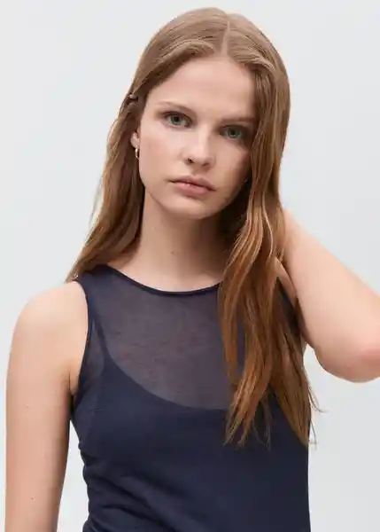 Vestido Choco2 Navy Talla 19 Teen Niñas Mango