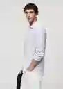 Camisa Roux Celeste Talla M Hombre Mango
