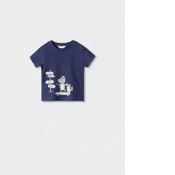 Camiseta Road Marino Talla 70 Niños Mango