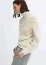 Buzo Jersey Misa Crudo Talla S Mujer Mango