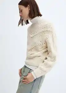 Buzo Jersey Misa Crudo Talla S Mujer Mango