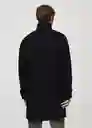 Abrigo Biagio Negro Talla M Hombre Mango