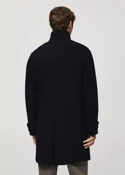 Abrigo Biagio Negro Talla M Hombre Mango