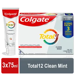 Colgate Crema Dental Total 12 Clean Mint 75 mL