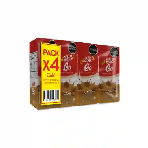 Sello Rojo Pack Bebida Láctea Café