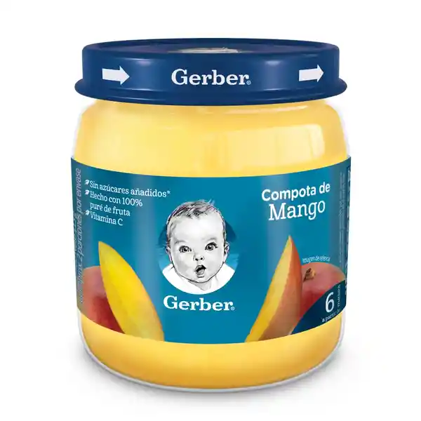 Compota GERBER de mango x 113g