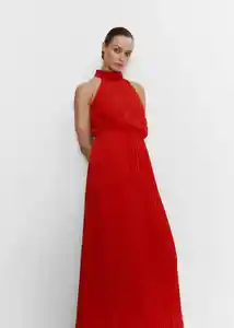 Vestido Leti-a Rojo Talla M Mujer Mango