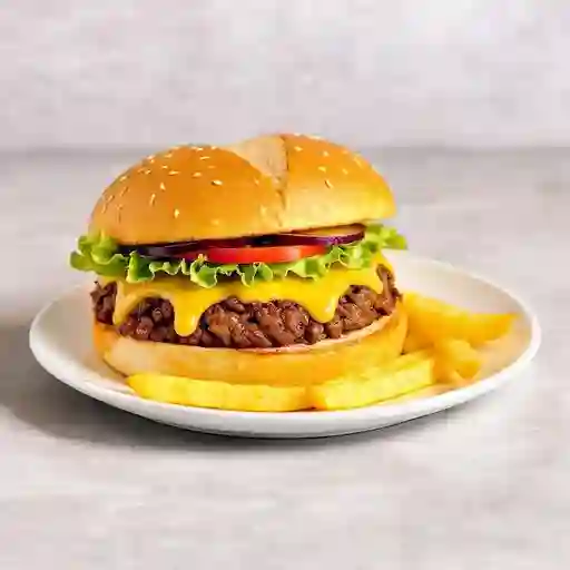 Hamburguesa pulled pork