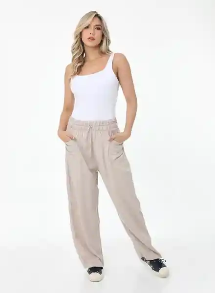 Belife Pantalón Mujer Arena Talla S