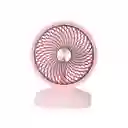 Ventilador de Escritorio Rosa Serie Miniso