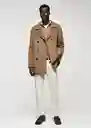 Abrigo Tinof Camel Talla XXL Hombre Mango
